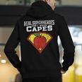 Real Superheroes Don't Wear Capes Teacher Shirt Teaching Te Men's Hoodie Back Print, funny gift Real Superheroes Don't Wear Capes Teacher Shirt Teaching Te Men's Hoodie Back Print, funny gift