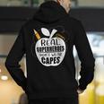 Real Superheroes Wear No Capes Teacher Design Teach Men's Hoodie Back Print, funny gift Real Superheroes Wear No Capes Teacher Design Teach Men's Hoodie Back Print, funny gift