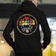 Recess Squad Crew Teachers Students Monitor Back To School Men's Hoodie Back Print, funny gift