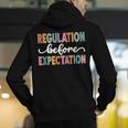Regulation Before Expectation Cute ABA SPED Teacher Therapy Men's Hoodie Back Print, funny gift Regulation Before Expectation Cute ABA SPED Teacher Therapy Men's Hoodie Back Print, funny gift
