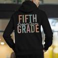 Retro Fifth Grade Dream Team Groovy Teacher Back To School Men Women Girls Kids Men's Hoodie Back Print, Groovy Teacher Hoodies, funny gift
