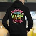 Retro Helping Small Hands Do Big Things Teacher Appreciation For Men Women Men's Hoodie Back Print, funny gift Retro Helping Small Hands Do Big Things Teacher Appreciation For Men Women Men's Hoodie Back Print, funny gift