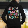 Retro Play Is Learning Kindergarten Teacher Team Women Men's Hoodie Back Print, funny gift Retro Play Is Learning Kindergarten Teacher Team Women Men's Hoodie Back Print, funny gift