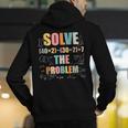 Retro Solve The Problem 67 Meme Joke Math Teacher Men's Hoodie Back Print, funny gift Retro Solve The Problem 67 Meme Joke Math Teacher Men's Hoodie Back Print, funny gift