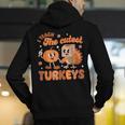 Retro I Teach The Cutest Turkey Thanksgiving Pumpkin Teacher Men's Hoodie Back Print, funny gift Retro I Teach The Cutest Turkey Thanksgiving Pumpkin Teacher Men's Hoodie Back Print, funny gift
