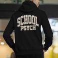 Retro Wildflower School Psych Teacher School Psychologist Men's Hoodie Back Print, funny gift Retro Wildflower School Psych Teacher School Psychologist Men's Hoodie Back Print, funny gift