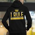 I Rule Math Ruler Mathematics Pun Math Teacher Men Women Girls Kids Men's Hoodie Back Print, funny gift I Rule Math Ruler Mathematics Pun Math Teacher Men Women Girls Kids Men's Hoodie Back Print, funny gift