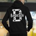 School Spirit Mascot Bobcats Back To School Teacher Student Men's Hoodie Back Print, funny gift School Spirit Mascot Bobcats Back To School Teacher Student Men's Hoodie Back Print, funny gift