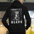 Schrodinger's Cat Dead And Alive Physics Teacher Men's Hoodie Back Print, funny gift