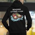 Sea Otter Book Reading Shirt For Bookworm Teachers Men's Hoodie Back Print, funny gift Sea Otter Book Reading Shirt For Bookworm Teachers Men's Hoodie Back Print, funny gift