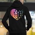 Sign Language Heart ASL For Deaf Teacher Men's Hoodie Back Print, funny gift Sign Language Heart ASL For Deaf Teacher Men's Hoodie Back Print, funny gift