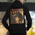 Smart Teacher Afro Girl Melanin African American Wowen Men's Hoodie Back Print, funny gift