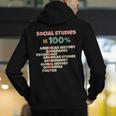 Social Studies Is Relevant History Teacher History Buff Men's Hoodie Back Print, History Teacher Hoodies, funny gift