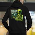 Solve The Problem Skeleton Teacher Halloween Math Six Seven Men's Hoodie Back Print, funny gift Solve The Problem Skeleton Teacher Halloween Math Six Seven Men's Hoodie Back Print, funny gift