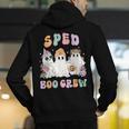 SPED Boo Crew Halloween Floral Ghost Special Ed SPED Teacher For Men Women Kids Men's Hoodie Back Print, funny gift