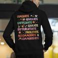 SPED Caffeinate Advocate Laminate Educate Teacher Facilitate For Men Women Men's Hoodie Back Print, funny gift