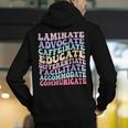 Sped Caffeinate Advocate Laminate Educate Teacher Men's Hoodie Back Print, funny gift Sped Caffeinate Advocate Laminate Educate Teacher Men's Hoodie Back Print, funny gift