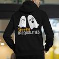 Spooky Ghost Inequalities Halloween Math Teacher Men's Hoodie Back Print, funny gift Spooky Ghost Inequalities Halloween Math Teacher Men's Hoodie Back Print, funny gift