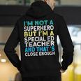 Superhero & Special Education Teacher Men Women Men's Hoodie Back Print, funny gift Superhero & Special Education Teacher Men Women Men's Hoodie Back Print, funny gift
