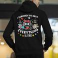 I Survived 100 Days Of School Teacher Kids Cat Lover Men's Hoodie Back Print, funny gift I Survived 100 Days Of School Teacher Kids Cat Lover Men's Hoodie Back Print, funny gift