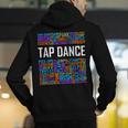 Tap Dance Words Lover Tap Dancer Dancing Teacher Men's Hoodie Back Print, funny gift Tap Dance Words Lover Tap Dancer Dancing Teacher Men's Hoodie Back Print, funny gift