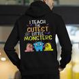 I Teach Cutest Little Monsters Halloween Teacher Men Women Men's Hoodie Back Print, funny gift I Teach Cutest Little Monsters Halloween Teacher Men Women Men's Hoodie Back Print, funny gift