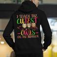 I Teach The Cutest Owls Christmas Or Teachers Day Men's Hoodie Back Print, funny gift
