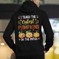 I Teach The Cutest Pumpkins Halloween Teacher Men's Hoodie Back Print, funny gift I Teach The Cutest Pumpkins Halloween Teacher Men's Hoodie Back Print, funny gift