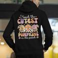 I Teach The Cutest Pumpkins In The Patch Teacher Retro Men's Hoodie Back Print, funny gift I Teach The Cutest Pumpkins In The Patch Teacher Retro Men's Hoodie Back Print, funny gift