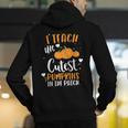 I Teach The Cutest Pumpkins In The Patch Teacher School For Men Women Kids Men's Hoodie Back Print, funny gift