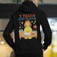 I Teach In My Pajamas Crayon Home School Teacher PJs Men's Hoodie Back Print, funny gift I Teach In My Pajamas Crayon Home School Teacher PJs Men's Hoodie Back Print, funny gift