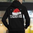 Teacher Aide Christmas Women Family Matching Group Xmas Men's Hoodie Back Print, funny gift Teacher Aide Christmas Women Family Matching Group Xmas Men's Hoodie Back Print, funny gift