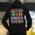 Teacher We Are Like A Box Of Crayons Back To School Men Women Kids Men's Hoodie Back Print, funny gift