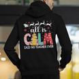 Teacher All Calm Said No Teacher Christmas Pencil Tree Men's Hoodie Back Print, funny gift