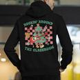 Teacher Christmas Rockin' Around The Classroom Men Women Kids Men's Hoodie Back Print, funny gift