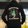 Teacher Christmas Shirts Pajama Matching Rockin' Around The Classroom -Adult Short Sleeve Small Modern Festive Christmas Teacher Xmas Vibes T-Shirt Men's Hoodie Back Print, funny gift