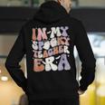 Teacher Halloween In My Spooky Teacher Era Retro Groovy Men's Hoodie Back Print, Groovy Teacher Hoodies, funny gift