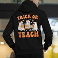 Teacher Halloween Trick Or Teach Retro Groovy Floral Ghost Men's Hoodie Back Print, Groovy Teacher Hoodies, funny gift Teacher Halloween Trick Or Teach Retro Groovy Floral Ghost Men's Hoodie Back Print, Groovy Teacher Hoodies, funny gift