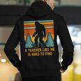A Teacher Like Me Is Hard To Find Bigfoot Teacher Men's Hoodie Back Print, funny gift A Teacher Like Me Is Hard To Find Bigfoot Teacher Men's Hoodie Back Print, funny gift