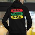 Teacher Magic Black History Month Educator For Men Women Men's Hoodie Back Print, History Teacher Hoodies, funny gift