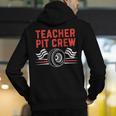Teacher Pit Crew Race Car Driver Costume Men Women Kids Men's Hoodie Back Print, funny gift