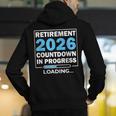Teacher Retirement Class Of 2026 Loading Retired Men's Hoodie Back Print, funny gift Teacher Retirement Class Of 2026 Loading Retired Men's Hoodie Back Print, funny gift
