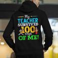My Teacher Survived 100 Days Of Me Dab 100 Days Of School For Men Women Kids Men's Hoodie Back Print, funny gift My Teacher Survived 100 Days Of Me Dab 100 Days Of School For Men Women Kids Men's Hoodie Back Print, funny gift
