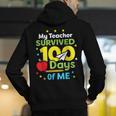My Teacher Survived 100 Days Of Me Men's Hoodie Back Print, funny gift My Teacher Survived 100 Days Of Me Men's Hoodie Back Print, funny gift