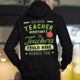 Teacher Teaching Assistant Aide Hero Men's Hoodie Back Print, funny gift