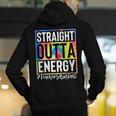 Teacher's Assistant Straight Outta Energy Teaching Tie Dye For Men Women Men's Hoodie Back Print, funny gift