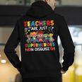 Teachers Are Just Superheroes In Disguise Back To School Men's Hoodie Back Print, funny gift