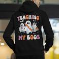 Teaching My Boos Teacher Cute Ghost Teacher Halloween Men's Hoodie Back Print, funny gift