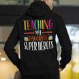 Teaching My Favorite Superheros Men Women SPED Teacher Men's Hoodie Back Print, funny gift Teaching My Favorite Superheros Men Women SPED Teacher Men's Hoodie Back Print, funny gift