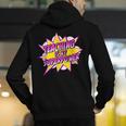 Teaching Is My Superpower Retro Comic Super Teacher Men's Hoodie Back Print, Super Teacher Hoodies, funny gift